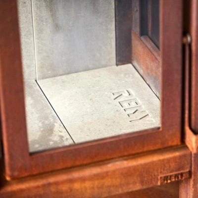 Betonplade til Quaruba havepejse fra RB73 | Biopejs-shop.dk Betonplade til Quaruba havepejse