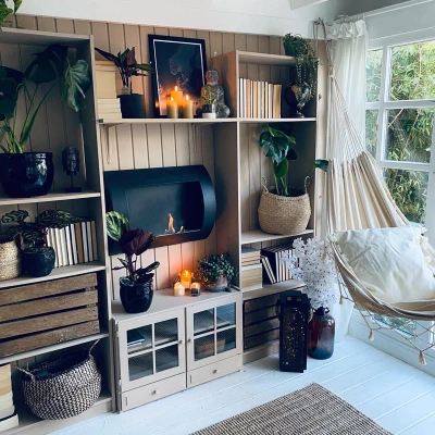 Ocean - Enkel biopejs i sort til væg | Biopejs-shop.dk Ocean - Billig bioethanol vægpejs i sort